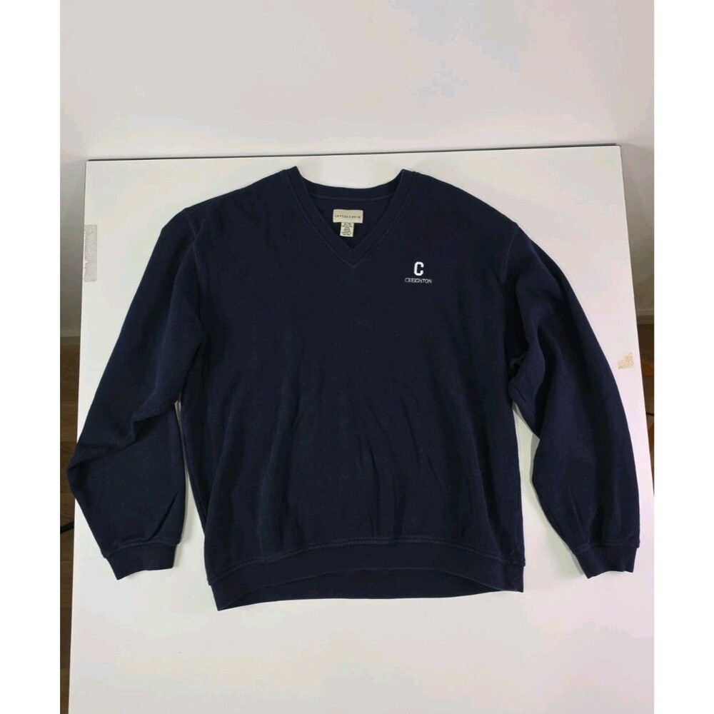 Cutter & Buck Creighton University Navy Pullover Sweatshirt Cotton Men’s XL Vtg